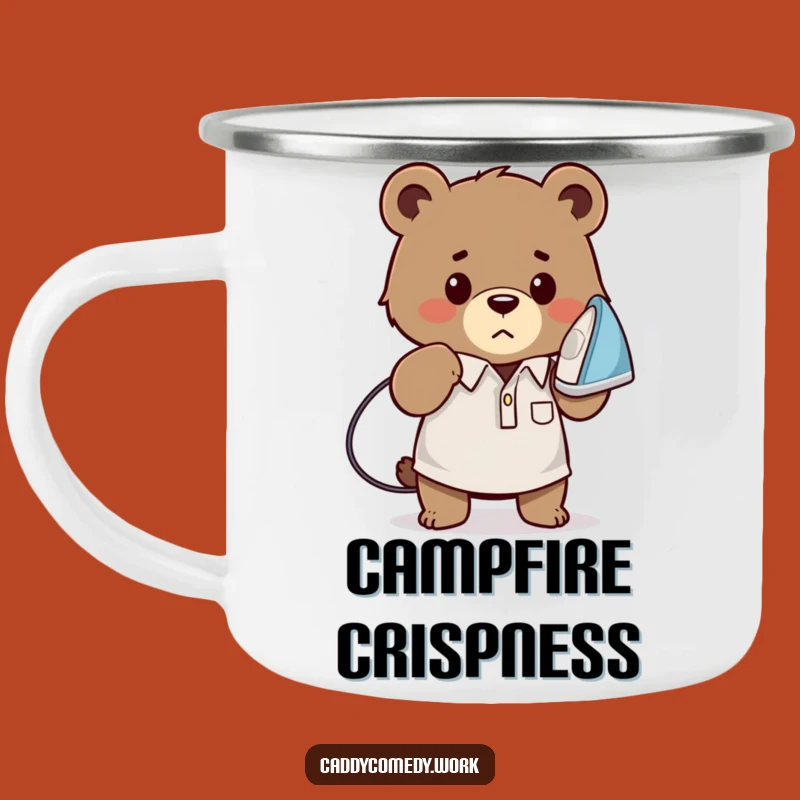 Funny Bear Golfer Camping Mug - Rugged and Determined for Outdoor Adventures!