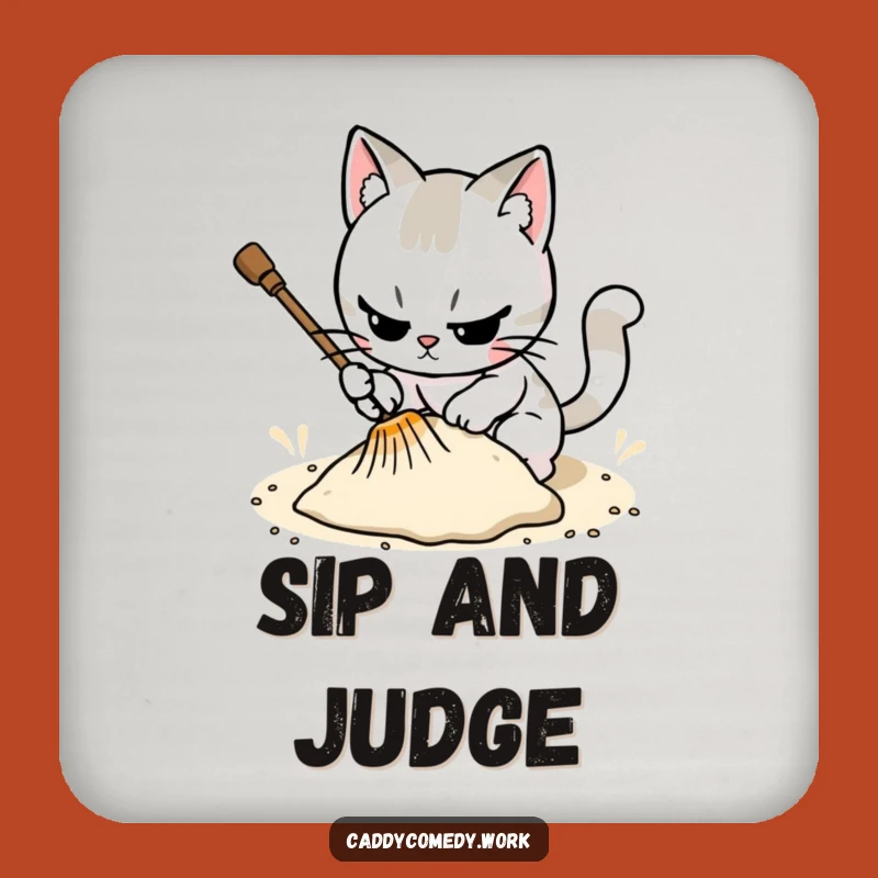 Funny Cat Golf Coaster - Meticulous Surface Protection