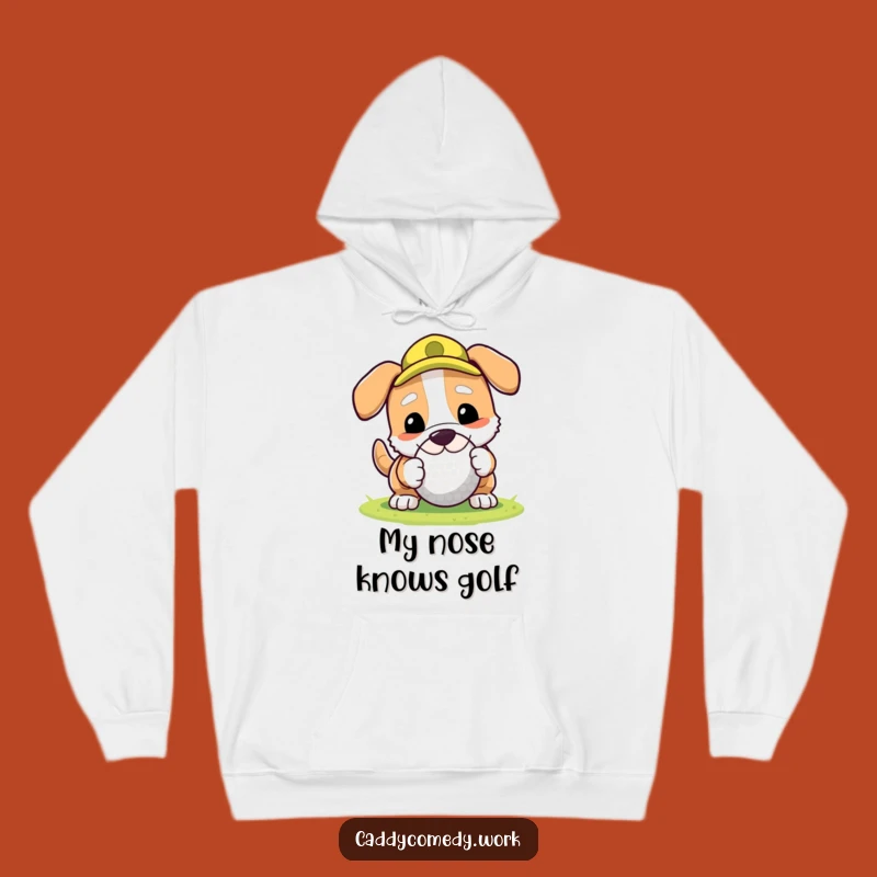 Funny Dog Golfer Hoodie - Cozy & Playful Golf Gear