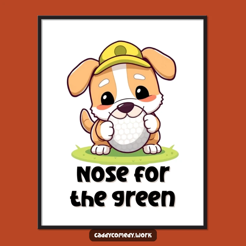 Playful Dog Golf Art: Free Printable Wall Decor for Golf Lovers!