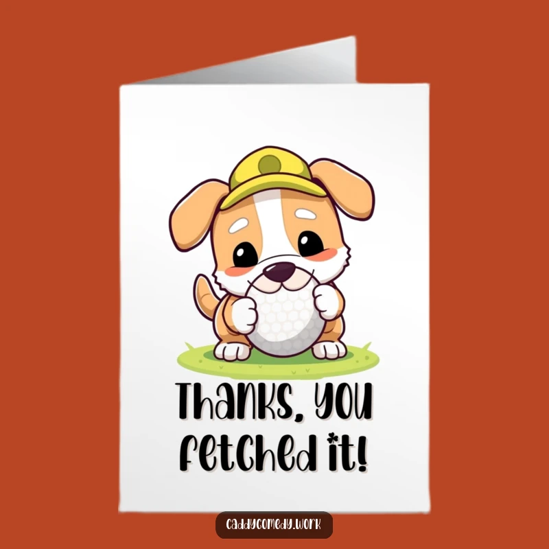 Thank You Dog Golf Card: Free Printable Thanks for a Game Well Played!