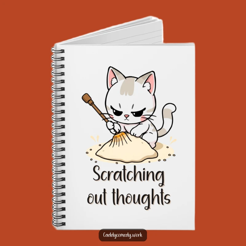 Funny Cat Golfer Notebook - Jot Down Meticulous Golf Notes