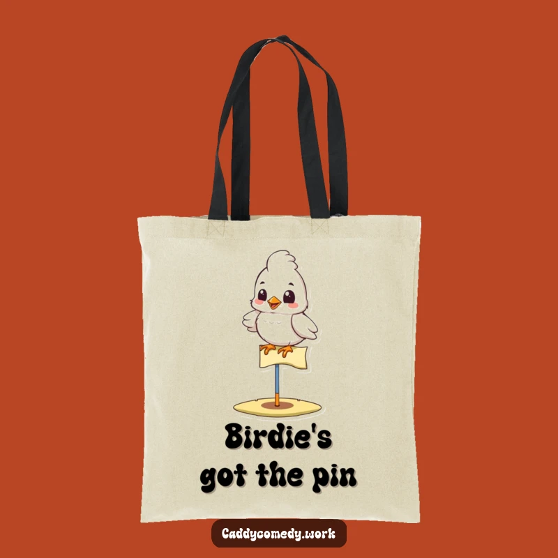 Funny Bird Golfer Tote Bag - Spacious and Charming Carry-All for Golf Essentials!